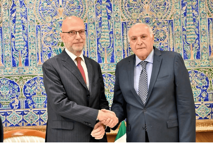 Mr. Attaf Receives the Ambassador of the Italian Republic to Algeria